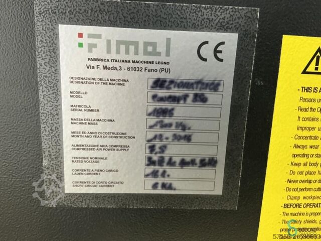 Serras de formato Fimal Concept 350 2016 Fimal Concept 350