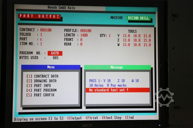 Säge-Bohranlage Peddinghaus DSC 300 DRILL