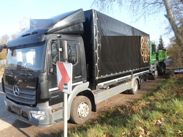 Flatbed truck with tarp MERCEDES-BENZ 1223 L/6.10 m/ LBW 1500 KG