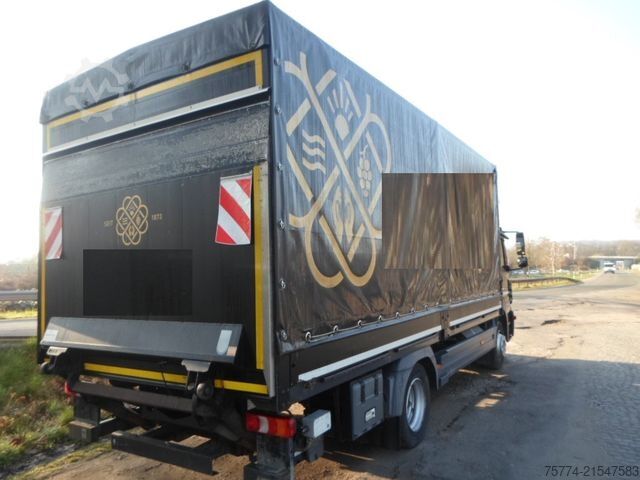 Flatbed truck with tarp MERCEDES-BENZ 1223 L/6.10 m/ LBW 1500 KG