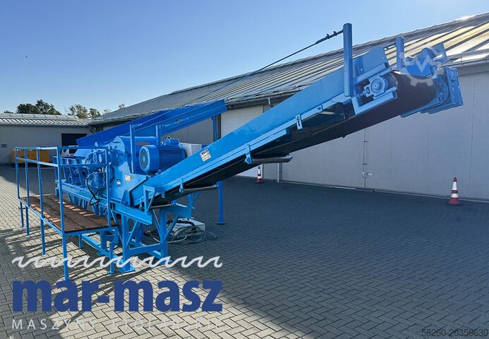 Houtversnipperaar/shredder voor houtresten ŻENO ZTH 400/500 E 130 wibrorynna i taśmociąg