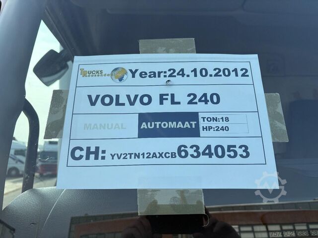 Refrigerated/freezer transport Volvo FL 240 + THERMO KING + CHEREAU + EURO 5 + LIFT ...