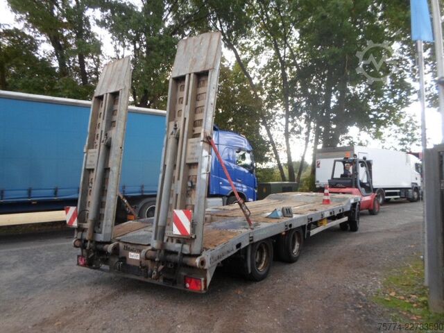 Rimorchio a pianale ribassato HIEBENTHAL TTM 30/ 3 Achsen/ VERZINKT !!