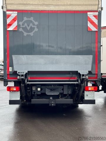 Plattewagen met zeil VOLVO FM 410 / LBW / 2 x AHK / LENKACHSE / 19 PAL