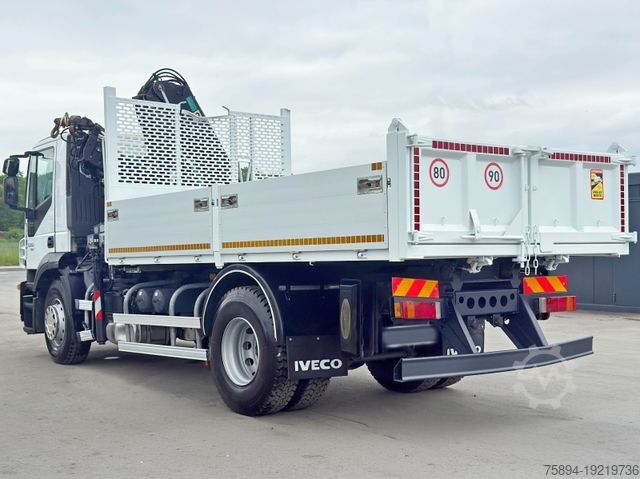 Billenő teherautó IVECO STRALIS 330 *HIAB 144 BS-3 HIDUO* TOPZUSTAND