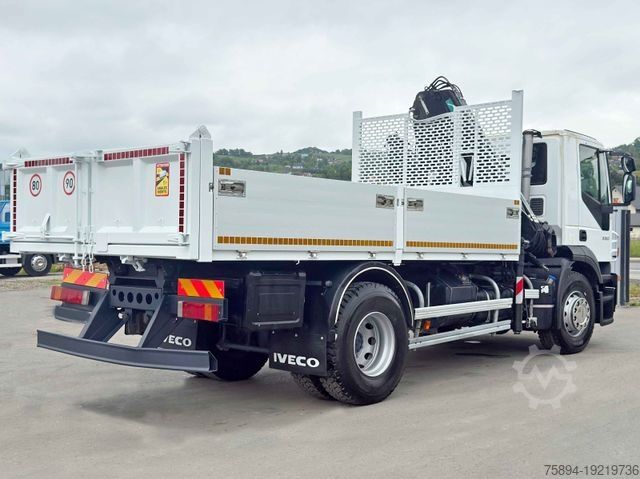 Billenő teherautó IVECO STRALIS 330 *HIAB 144 BS-3 HIDUO* TOPZUSTAND