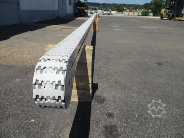 Kettingtransportsysteem Transportband FLEXLINK 12.5m Aluminium-Fördersysteme Kunststoffketten