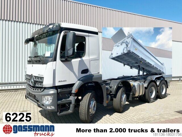 Kiepwagen Mercedes-Benz Arocs 3240 8x4, Meiller 3-Seiten Kipper, ca. 14m³