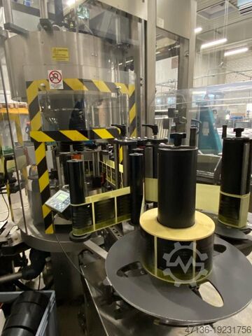 Labeller with self-adhesive and hot glue stations makro labelling Mak 1 - 4P "M" Ua2 L2 + Ug2 CO