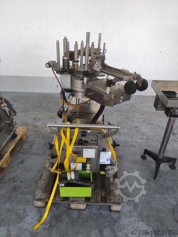 Labeller with self-adhesive and hot glue stations makro labelling Mak 1 - 4P "M" Ua2 L2 + Ug2 CO