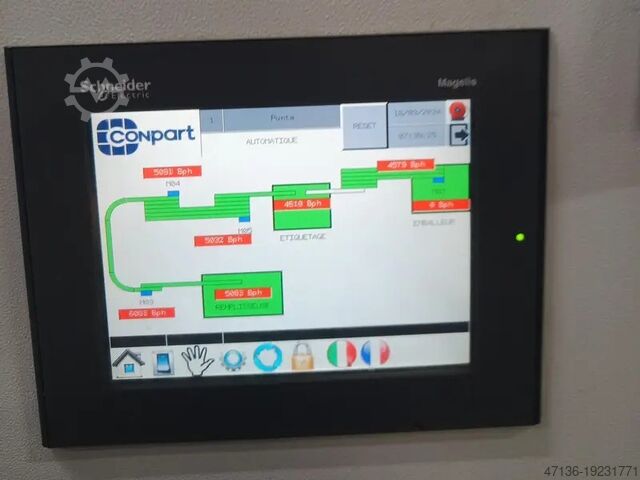 Filling line in PET and glass for still wine up to 6000 bph Eurostar/Conpart