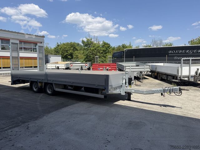 Poluprikolica za niskopodni prevoz Humbaur TBB  14,4 t Tandemtieflader 7,20 m lang, Neuwertig