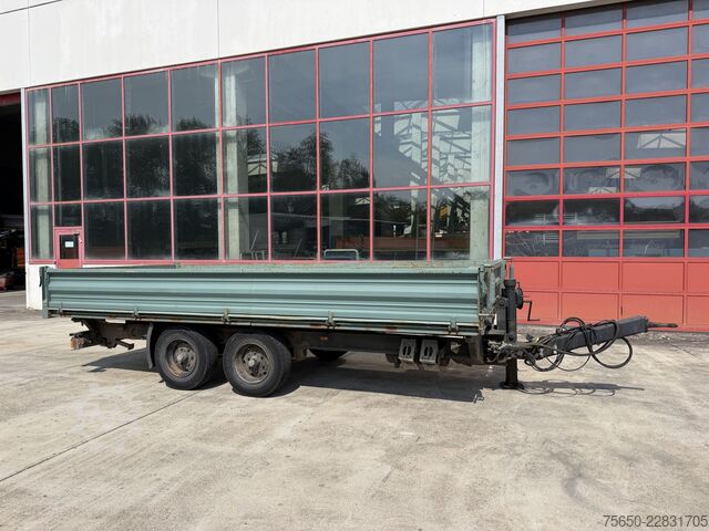 Remorque benne trilibérale HIRTH TD 105A  Tandemkipper- Tieflader