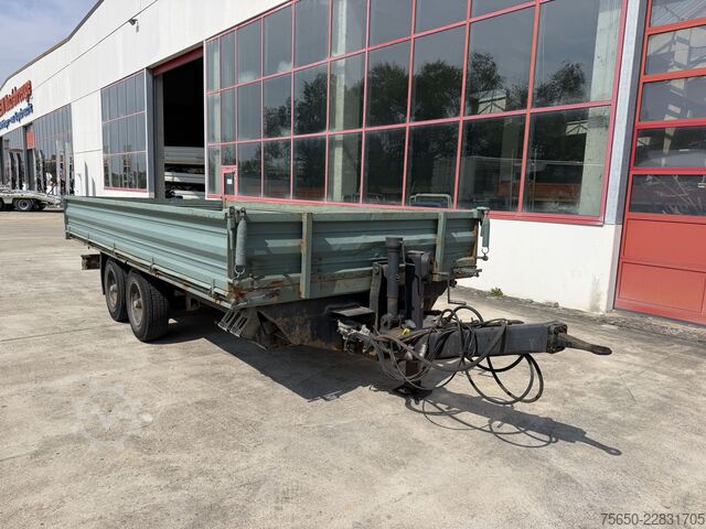 Remorque benne trilibérale HIRTH TD 105A  Tandemkipper- Tieflader