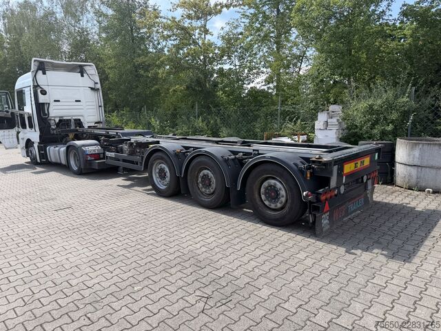 Semirimorchio a cassa mobile web trailer LPRS 24  3 Achs Container- Chassis incl. Generator TranscoolWenig Benutzt