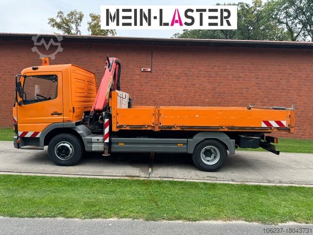 Pick-up bestelwagen MERCEDES-BENZ 815 Pritsche Palfinger PK 7000 13 m Funk + AHK