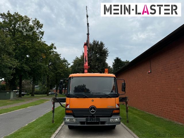 Pick-up bestelwagen MERCEDES-BENZ 815 Pritsche Palfinger PK 7000 13 m Funk + AHK