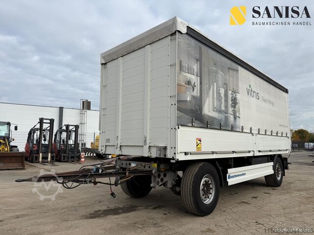 Pótkocsi platóval és ponyvával Kotschenreuther APV218/Edscha/Schiebe/Airtube