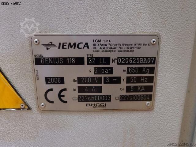 Stangfoderautomater IEMCA GENIUS 118 / 32LL