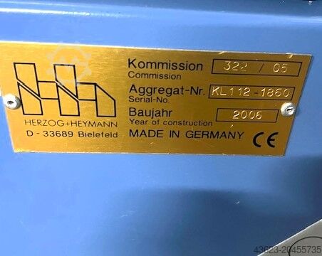 Skládací stroj (2. skládací stanice) Herzog Heymann KL 112