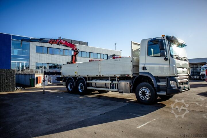 Laadplatform DAF CF 450-6X4+FASSI18T/M(3EXT)-78500KM