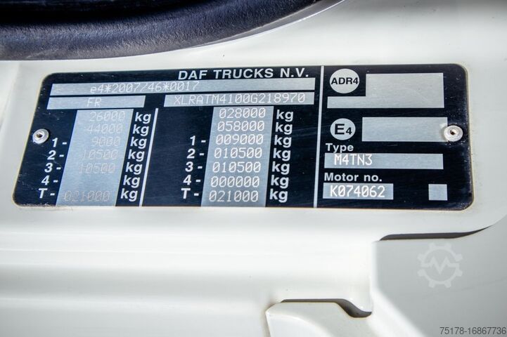 Laadplatform DAF CF 450-6X4+FASSI18T/M(3EXT)-78500KM