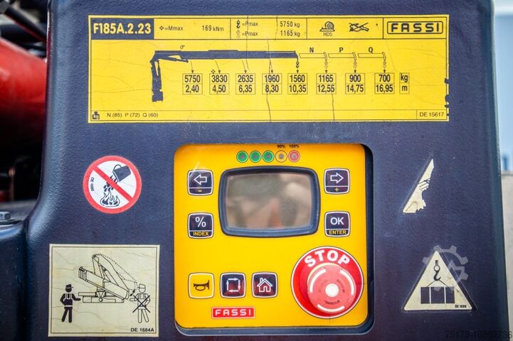 Laadplatform DAF CF 450-6X4+FASSI18T/M(3EXT)-78500KM