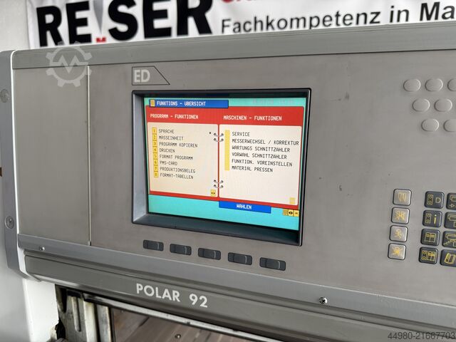 Papier snijmachine Polar Mohr 92 ED