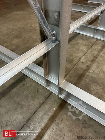 Rayonnage en porte-à-faux ca. 18,45 lfm Kragarmregal Doppelseitig H:400 cm 500 Kg/Arm