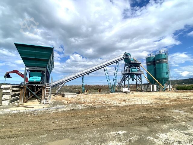 Sabit beton karıştırma tesisi 100M3 stationary concrete batching plant 100M3 stationary concrete batching plant