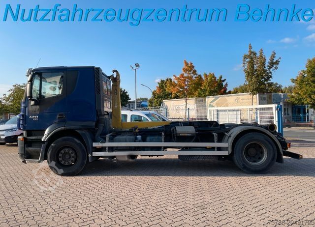 Roll-off tipper truck IVECO Stralis 420 BL/ Palfinger/ AC/ Schalter/ L-Haus