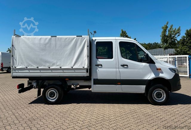 Curtain sider van MERCEDES-BENZ Sprinter 316 CDI DoKa/ ZG3 4x4/ AC/ LED/ AHK3.5t