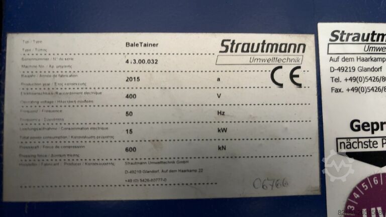 Baler Strautmann Bale Trainer