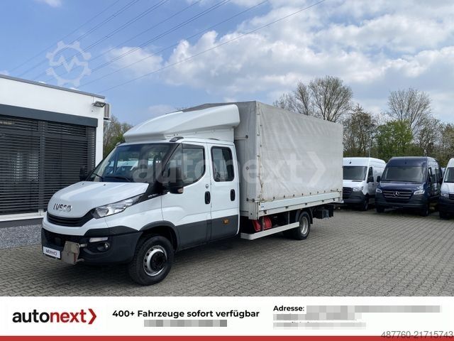 Gardinsided kassevogn IVECO Daily 70C18H DoKa *Werkstatt* LBW+AHK 3,5t+7-Sit
