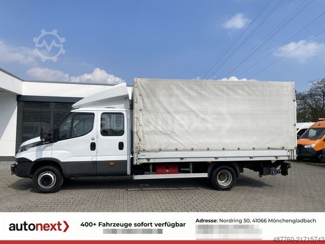 Gardinsided kassevogn IVECO Daily 70C18H DoKa *Werkstatt* LBW+AHK 3,5t+7-Sit