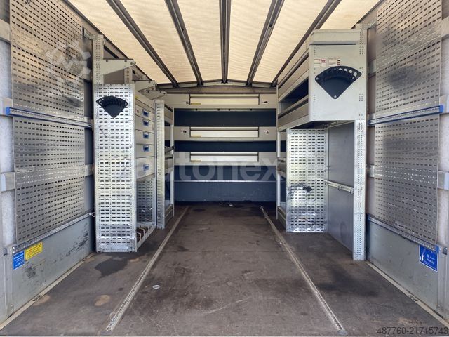 Gardinsided kassevogn IVECO Daily 70C18H DoKa *Werkstatt* LBW+AHK 3,5t+7-Sit