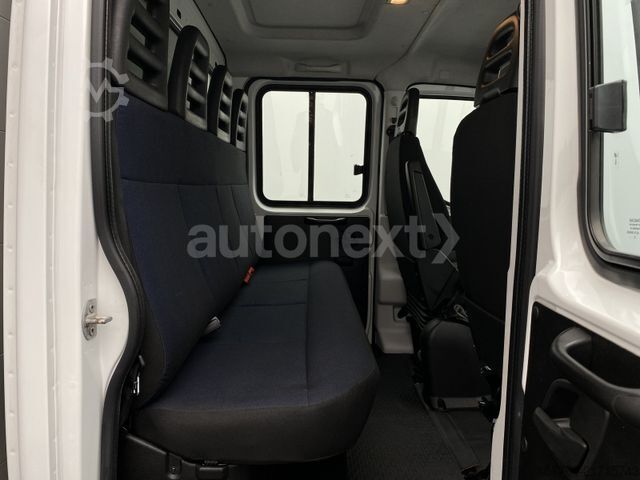 Gardinsided kassevogn IVECO Daily 70C18H DoKa *Werkstatt* LBW+AHK 3,5t+7-Sit