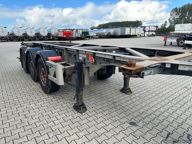  Van Hool 3-ASSIGE OPLEGGER 20FT ADR chassis / empty weig...