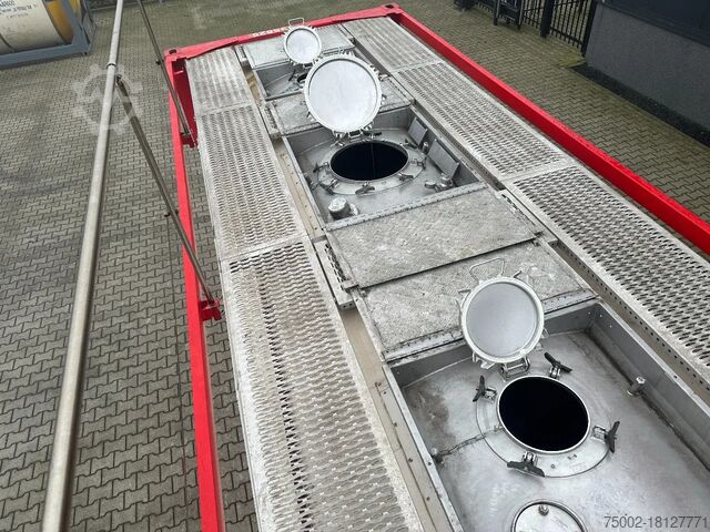 Tankcontainer Singamas 20FT ISO, 26.000L/1-COMP/3 BAFFELS/3 manholes, ...