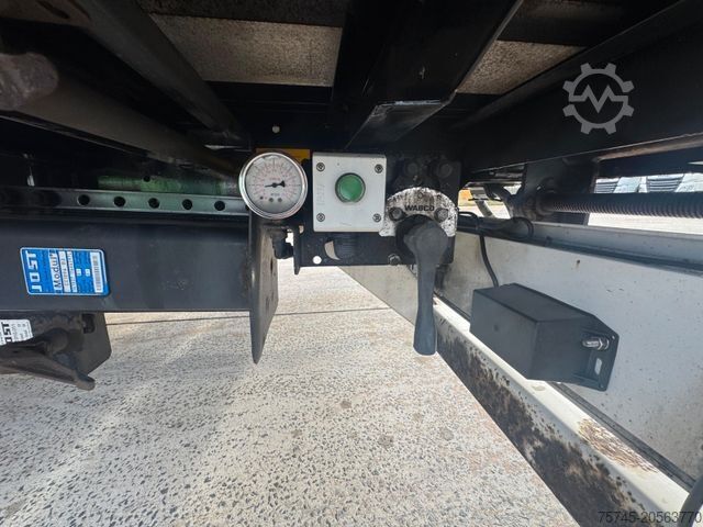 Semi-reboque aberto com lona KÄSSBOHRER MEGA * AIR CARGO * ROLLER BED * PR.+PLANE