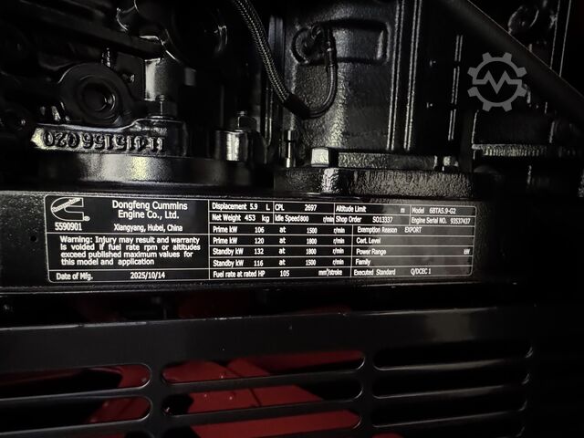 Generator Cummins 6BTA5.9-G2 - Generator 138 kVA