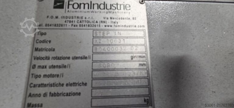 Bewerkingscentrum (snijden + frezen) Fom Industrie LMT 60