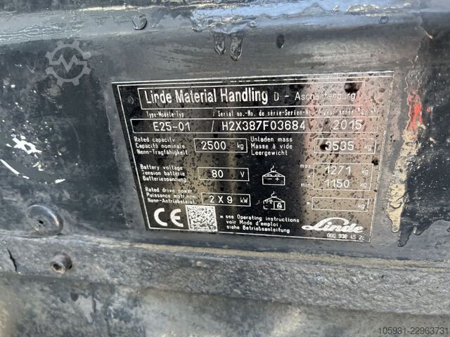 Chariot élévateur électrique à 4 roues Linde E25-01