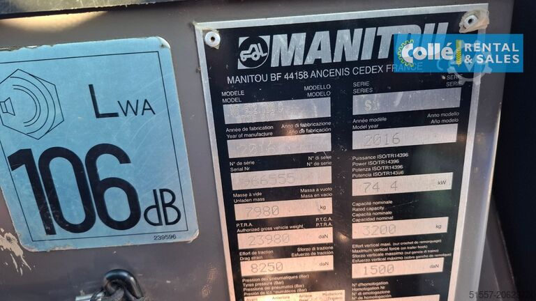 τηλεσκοπικός φορτωτής Manitou MT 932