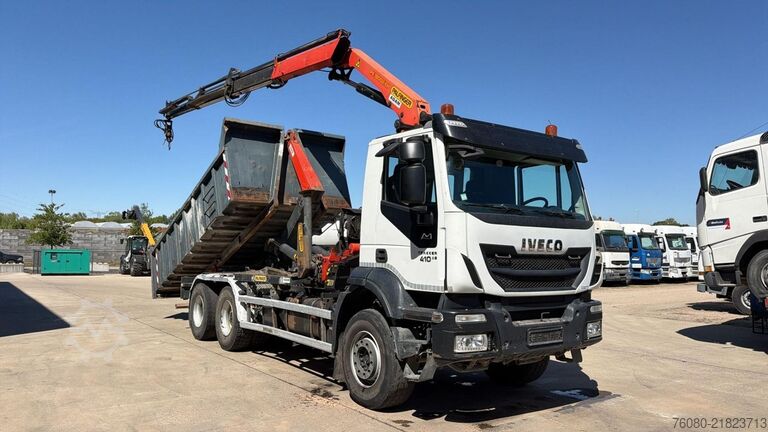 Hakenarmsystem Iveco Trakker 410 (BE TRUCK / PALFINGER PK 18002 + PA...
