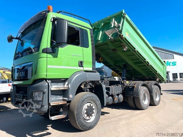 Τρίπλευρο ανατρεπόμενο φορτηγό MAN TGS 26.460 / Meiller Stahl 3-Seitenkipper/6x6/AP