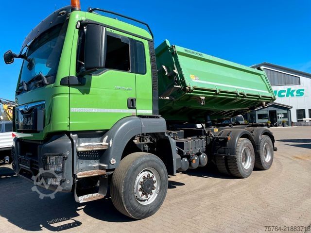 Τρίπλευρο ανατρεπόμενο φορτηγό MAN TGS 26.460 / Meiller Stahl 3-Seitenkipper/6x6/AP