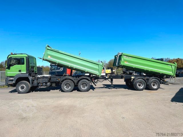Τρίπλευρο ανατρεπόμενο φορτηγό MAN TGS 26.460 / Meiller Stahl 3-Seitenkipper/6x6/AP