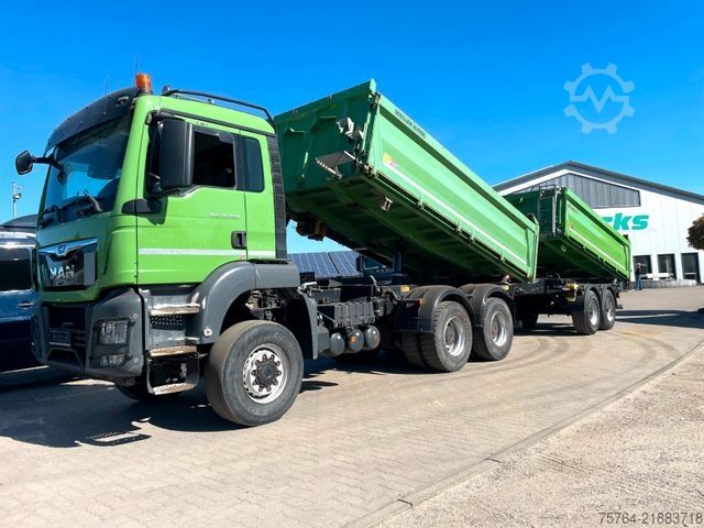 Ανατρεπόμενο φορτηγό MAN TGS 26.460 / Meiller Stahl 3-Seitenkipper/6x6/AP