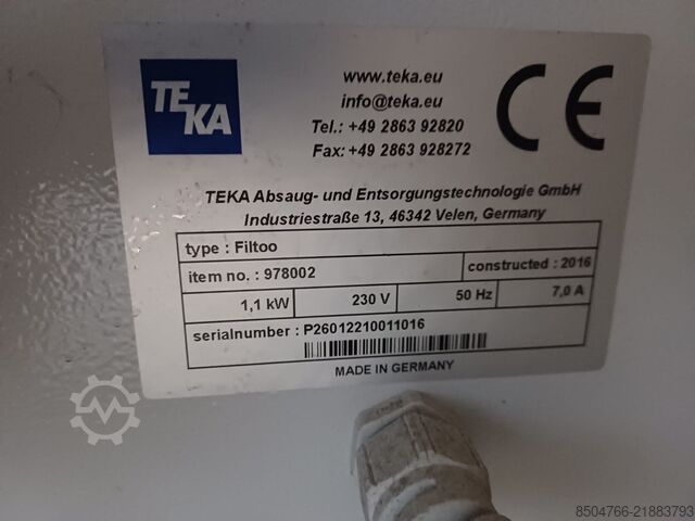 Extração de fumos de soldadura TEKA Filtoo